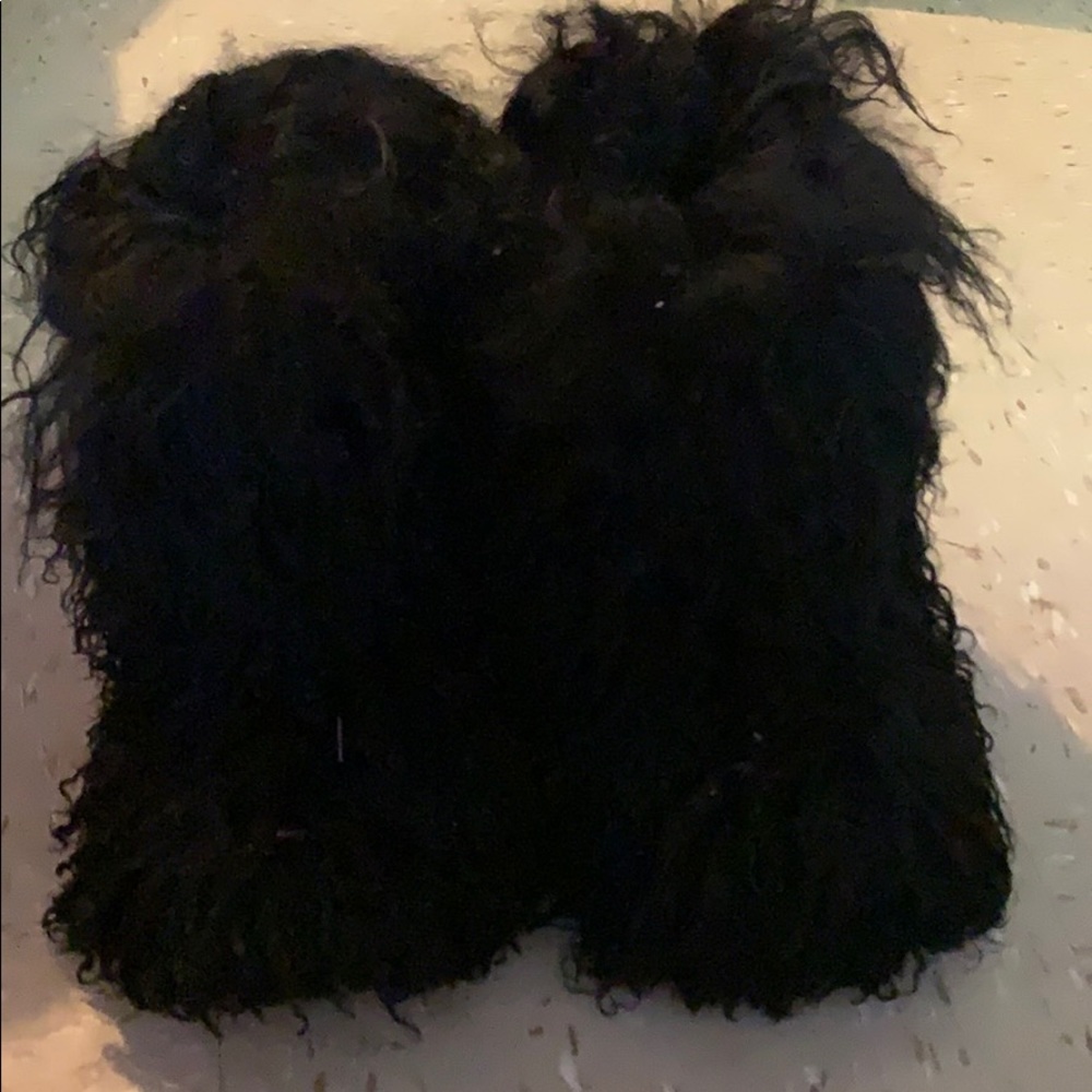 Black Mongolian UGG Fur Boots